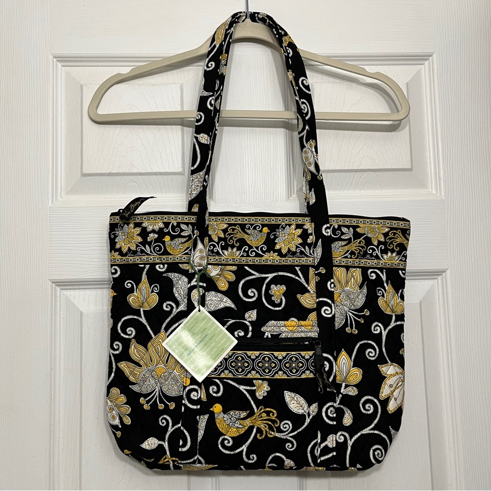Vera Bradley Yellow Bird Villager Tote purse bag NWT